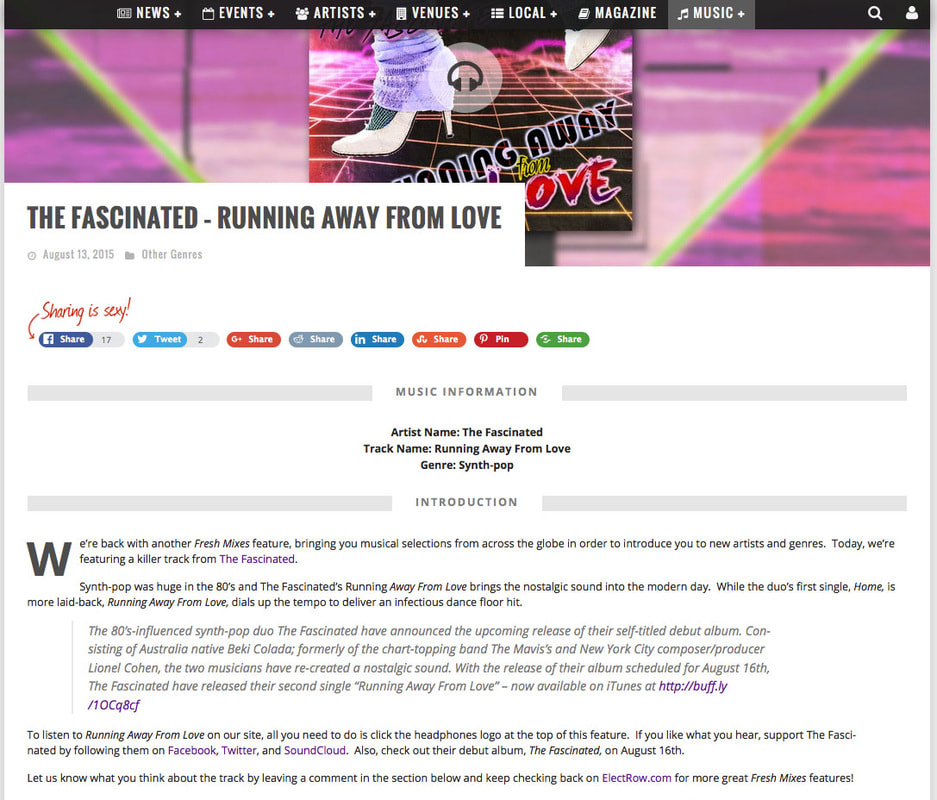 ElectRow review of The Fascinated Running Away from Love