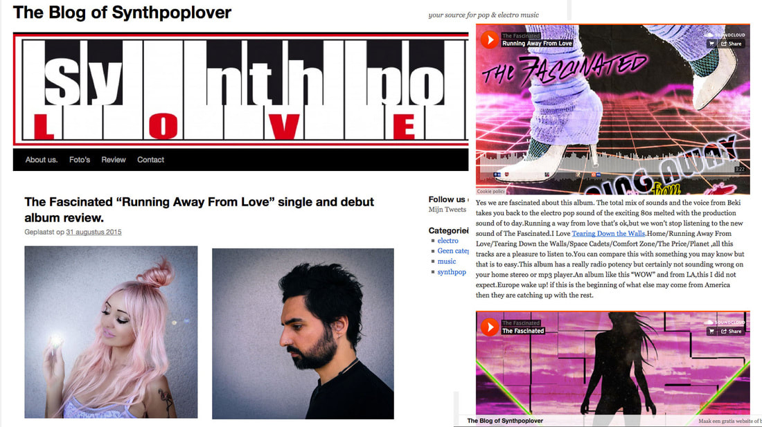 Synthpoplover review coverage of The Fascinated debut album