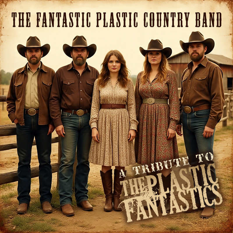 A Tribute to ThePlastic Fantastics – Album Cover – The Fantastic Plastic Country Band
